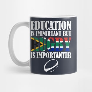 Education Is Important But Rugby Is Importanter - Bokke Mug